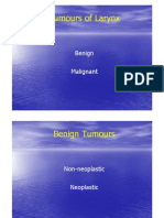 Tumours of Larynx: Benign Malignant