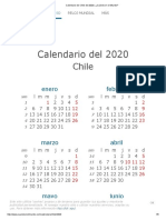 Calendario de Chile Del 2020 - ¿Cuándo en El Mundo