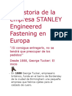 La Historia de La Empresa STANLEY Engineered Fastening en Europa