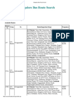 Bangalore Bus Route Search