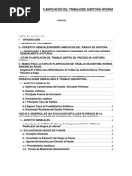 Planificación Del Trabajo de Auditoría Interna