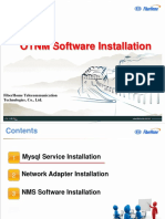 OTNM Software Installation