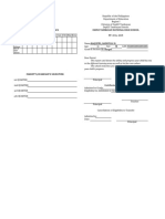 Report On Attendance Deped Tambayan National High School SY: 2015-2016