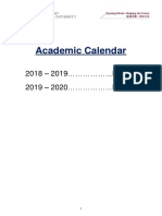 Polyu HK Academic Calendar