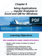 LP Modeling Applications With Computer Analyses in Excel and QM For Windows