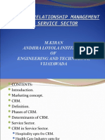 CRM in Service Sector Kiran Upload