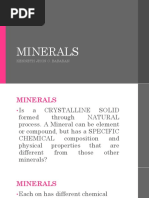 Minerals: Kenneth Jhon C. Babaran