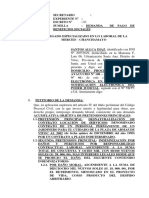 Demanda Laboral 19 - Pago de Beneficios Sociales y Rumuneracio No Pagadas Santos Allca Diaz