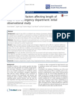 Organizational Factors Affecting Length of Stay in The Emergency Department