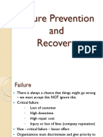 Failure Prevention and Recovery