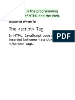 JavaScript Is The Programming Language of HTML and The Web