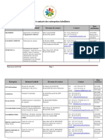 Liste Des Entreprises Labellisées