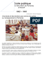 Ecole Publique Du CHM de Perharidy de 1962 À 1995