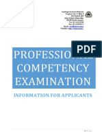 Information For Applicants To Sit For Pce (2018) PDF