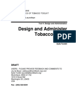 Design and Administer Tobacco Taxes: Draft