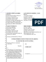 City of Tucson v. Purdue Pharma Et Al. - Complaint (Filed 1.1.19)