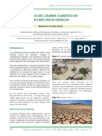 Efectos Del Cambio Climatico en Los Recursos Hidricos