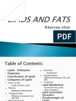 Lipids and Fats MSC