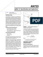 AN723 - Operational Amplifier AC Specifications and Applications PDF