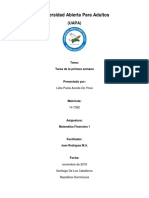 Tarea Semana 1 MatFin