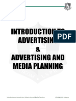 Course - Introduction To Advertising & Advertising and Media Planning