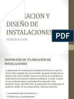 Planeacion y Diseno de Instalaciones Int