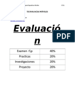 Evaluacion de Tecnologías Móviles