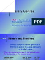 Literary Genres Lesson Plan