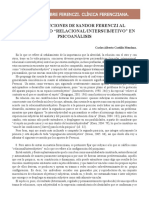 Contribuciones de Sandor Ferenczi Al Abordaje de Lo Relacional Intersubjetivo en Psicoanalisis PDF