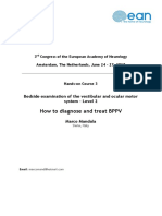 Vertigo BPPV