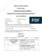 Management Concept and Organisation Behaviour 2013-14