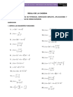 Practica de Ejercicios Calculo I Regla de La Cadena, Implicita