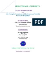 Dhaka International University: Research Monograph ON