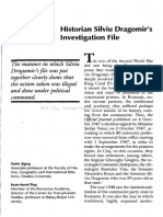 Historian Silviu Dragomir's Investigation File