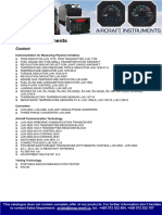 Aircraft Instruments Data