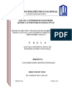 Proyecto Ejecutivo, Planta de Tratamiento de Aguas Residuales para Santo Domingo Chihuitan, Istmo de Tehuantepec Oaxaca