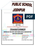 Transformer: Physics Investigatory Project