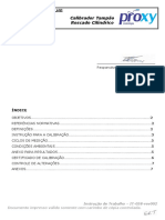 Procedimento de Calibração de Rosca