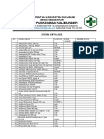 Uptd Puskesmas Kalibunder: Stok Opname