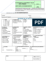 FT-SST-042 Encuesta Del Perfil Sociodemografico