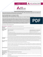 Axis Gold ETF KIM Application Form