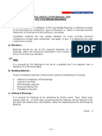 Methodology and Sequence of Installation, Replacement and Maintenance of Pot & Pin Bearings