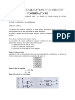 4 Etude Et Realisation D'un Circuit Combinatoire