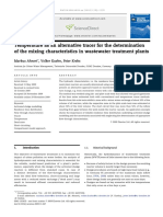 Temperature As An Alternative Tracer For The Determination of The Mixing Characteristics in Wastewater Treatment Plants