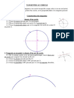 Tangentes Au Cercle