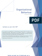 Organizational Behaviour: Transaction Analysis by Ritu Jain