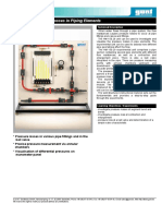 Pressure Loss Experiment Gunt Hamburg HM 150.29