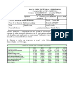 Exercícios Resolvidos Avaliação de Empresas - Professor Leonardo