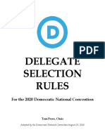 Delegate Selection Rules For The 2020 Democratic National Convention