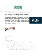 125 Ways To Manage Your MONEY